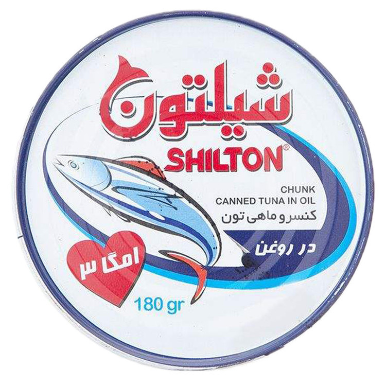 کنسرو ماهی تون در روغن شیلتون - 180 گرم بسته 24 عددی