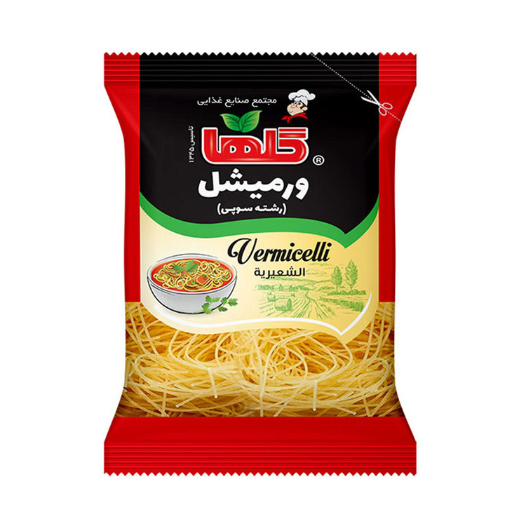 رشته ورمیشل گلها - 150 گرم بسته-50عددی