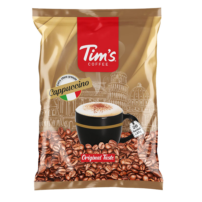کاپوچینو تیمز - 25 گرم بسته 20 عددی