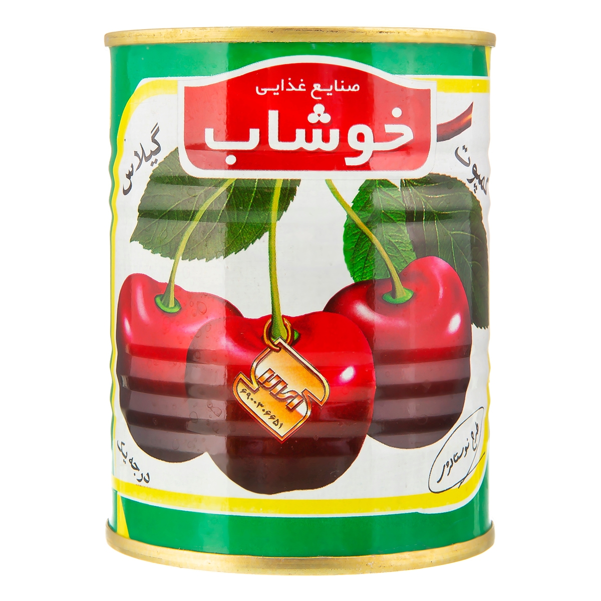 کمپوت گیلاس خوشاب - 350 گرم بسته 12عددی